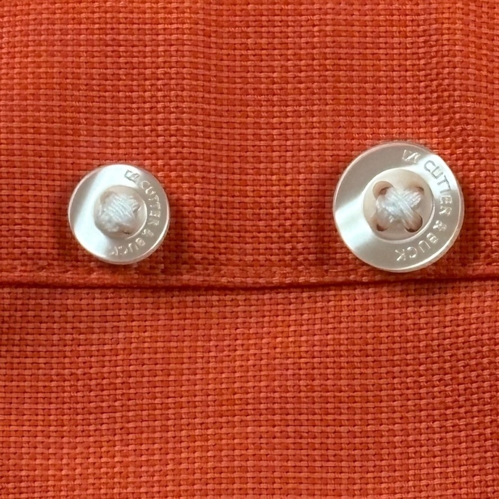 Cutter & Buck Auburn Tigers NCAA Orange‎ Button Down Shirt Mens Lg - Picture 11 of 14